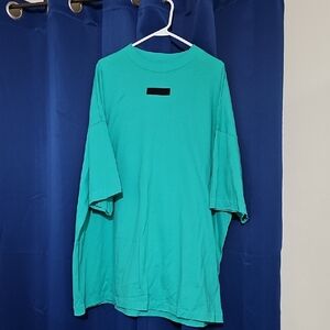 Fear of God Teal Short Sleeve Tee